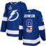 Adidas Tampa Bay Lightning #9 Tyler Johnson Blue Home Authentic USA Flag 2020 Stanley Cup Champions Stitched NHL Jersey