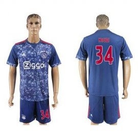 Ajax #34 Nouri Away Soccer Club Jersey