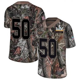 Nike Kansas City Chiefs #50 Willie Gay Jr. Camo Mens Super Bowl LV Bound Stitched NFL Limited Rush Realtree Jersey