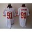 Nike Washington Football Team #91 Ryan Kerrigan White With C Patch Mens Stitched NFL Elite Jersey