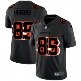 Cincinnati Cincinnati Bengals #85 Tee Higgins Mens Nike Team Logo Dual Overlap Limited NFL Jersey Black