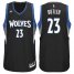 Minnesota Timberwolves #23 Jimmy Butler Alternate Black New Swingman Stitched NBA Jersey