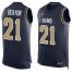 Nike Los Angeles Rams #21 Donte Deayon Navy Blue Team Color Mens Stitched NFL Limited Tank Top Jersey