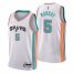 San Antonio San Antonio Spurs #5 Dejounte Murray Mens Nike White 2021/22 Swingman NBA Jersey – City Edition Mens
