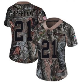 Nike Kansas City Chiefs #21 Bashaud Breeland Camo Womens Stitched NFL Limited Rush Realtree Jersey