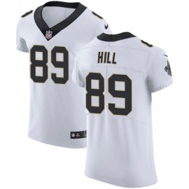 Nike New Orleans Saints #89 Josh Hill White Mens Stitched NFL Vapor Untouchable Elite Jersey