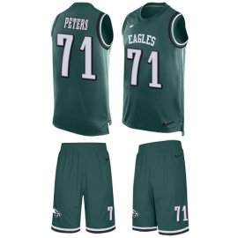 Nike Philadelphia Eagles #71 Jason Peters Midnight Green Team Color Mens Stitched NFL Limited Tank Top Suit Jersey