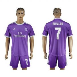 Real Madrid #7 Ronaldo Away Soccer Club Jersey