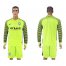 Manchester City Blank Shiny Green Goalkeeper Long Sleeves Soccer Club Jersey