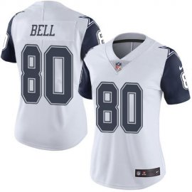 Nike Dallas Cowboys #80 Blake Bell White Womens Stitched NFL Limited Rush Jersey