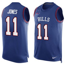 Nike Buffalo Bills #11 Zay Jones Royal Blue Team Color Mens Stitched NFL Limited Tank Top Jersey