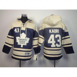 Toronto Maple Leafs #43 Nazem Kadri Blue Sawyer Hooded Sweatshirt Stitched Youth NHL Jersey