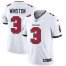Tampa Bay Buccaneers #3 Jameis Winston Mens Nike White Vapor Limited Jersey