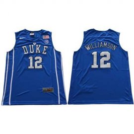 Duke Blue Devils #12 Zion Williamson Royal Blue Basketball Elite Stitched NCAA Jersey