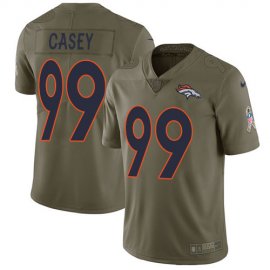 Nike Denver Broncos #99 Jurrell Casey Olive Youth Stitched NFL Limited 2017 Salute To Service Jersey