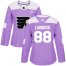 Adidas Philadelphia Flyers #88 Eric Lindros Purple Authentic Fights Cancer Womens Stitched NHL Jersey