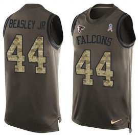 Nike Atlanta Falcons #44 Vic Beasley Jr Green Mens Stitched NFL Limited Salute To Service Tank Top Jersey