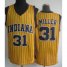 Indiana Pacers 31 Reggie Miller Yellow Hardwood Classics Revolution 30 NBA Jerseys Cheap
