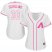 Arizona Diamondbacks #38 Curt Schilling White/Pink Fashion Womens Stitched MLB Jersey