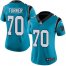 Nike Carolina Panthers #70 Trai Turner Blue Alternate Womens Stitched NFL Vapor Untouchable Limited Jersey