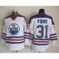 Edmonton Oilers #31 Grant Fuhr White CCM Throwback Stitched NHL Jersey
