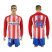 Atletico Madrid #14 Gabi Home Long Sleeves Soccer Club Jersey