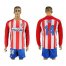 Atletico Madrid #14 Gabi Home Long Sleeves Soccer Club Jersey