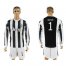 Juventus #1 Buffon Home Long Sleeves Soccer Club Jersey