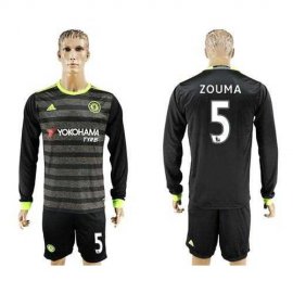Chelsea #5 Zouma Sec Away Long Sleeves Soccer Club Jersey