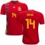 Spain #14 Nacho Home Soccer Country Jersey