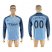 Manchester City Personalized Home Long Sleeves Soccer Club Jersey