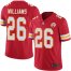 Nike Kansas City Chiefs #26 Damien Williams Red Team Color Mens Stitched NFL Vapor Untouchable Limited Jersey