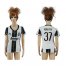 Womens Juventus #37 Pereyra Home Soccer Club Jersey