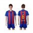 Barcelona #6 Xavi Home With Blue Shorts Soccer Club Jersey
