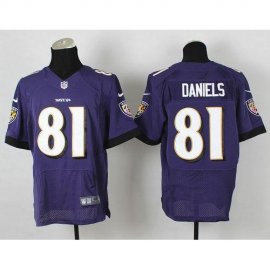 Nike Baltimore Ravens #81 Owen Daniels Purple Team Color Mens Stitched NFL New Elite Jersey