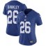 Nike New York Giants #26 Saquon Barkley Royal Blue Team Color Womens Stitched NFL Vapor Untouchable Limited Jersey