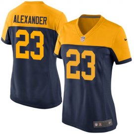 Nike Green Bay Packers #23 Jaire Alexander Navy Blue Alternate Womens Stitched NFL New Limited Jersey