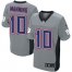 Nike New York Giants #10 Eli Manning Grey Shadow Youth Stitched NFL Elite Jersey