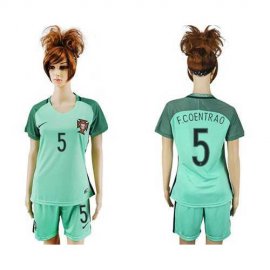 Womens Portugal #5 F.Coentrao Away Soccer Country Jersey