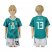 Germany #13 Muller Away Kid Soccer Country Jersey