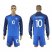 France #10 Benzema Home Long Sleeves Soccer Country Jersey