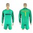 Inter Milan #1 Handanovic Green Goalkeeper Long Sleeves Soccer Club Jersey