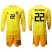 Germany #22 Ter Stegen Yellow Goalkeeper Long Sleeves Soccer Country Jersey