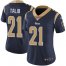 Nike Los Angeles Rams #21 Aqib Talib Navy Blue Team Color Womens Stitched NFL Vapor Untouchable Limited Jersey