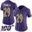 Nike Baltimore Ravens #29 Earl Thomas III Purple Womens Stitched NFL Limited Rush 100th Season Jersey
