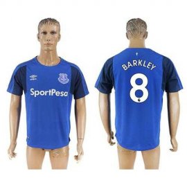 Everton #8 Barkley Home Soccer Club Jersey