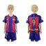 Barcelona #9 Suarez Home Kid Soccer Club Jersey
