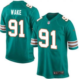 Nike Miami Dolphins #91 Cameron Wake Aqua Green Alternate Youth Stitched NFL Elite Jersey