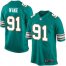 Nike Miami Dolphins #91 Cameron Wake Aqua Green Alternate Youth Stitched NFL Elite Jersey
