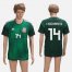 Mexico #14 Chicharito Green Training Soccer Country Jersey